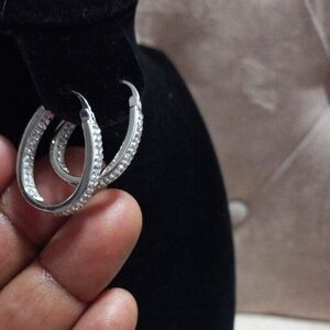 Elegant Silver Hoop Earrings